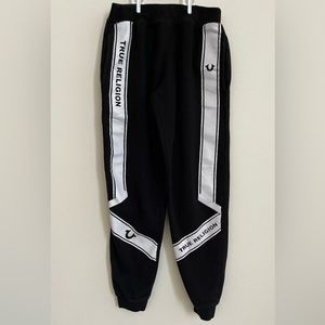 True Religion Boys Black Sweatpants Jogger